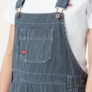 Dickies Hickory Pinstripe Denim Conductor Bib Overalls